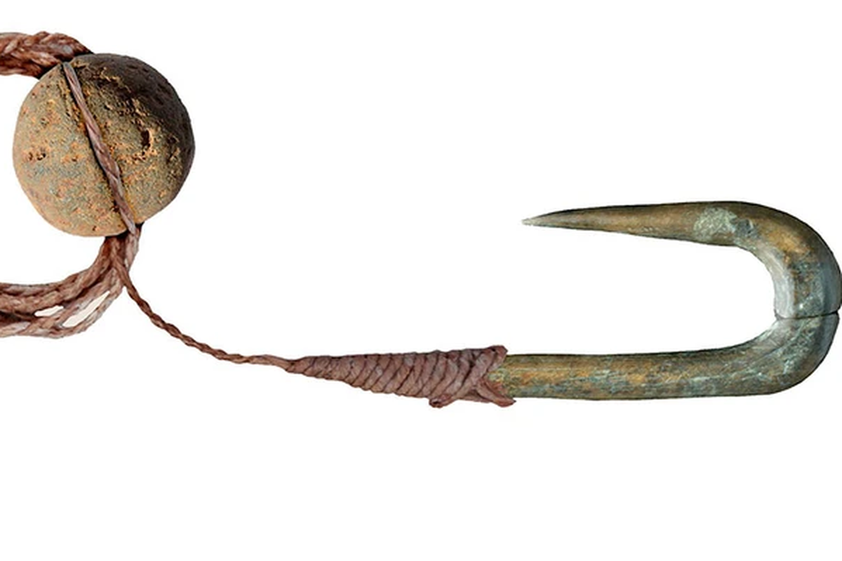 Alat pancing yang dibuat oleh manusia purba di Israel 12.000 tahun lalu.

