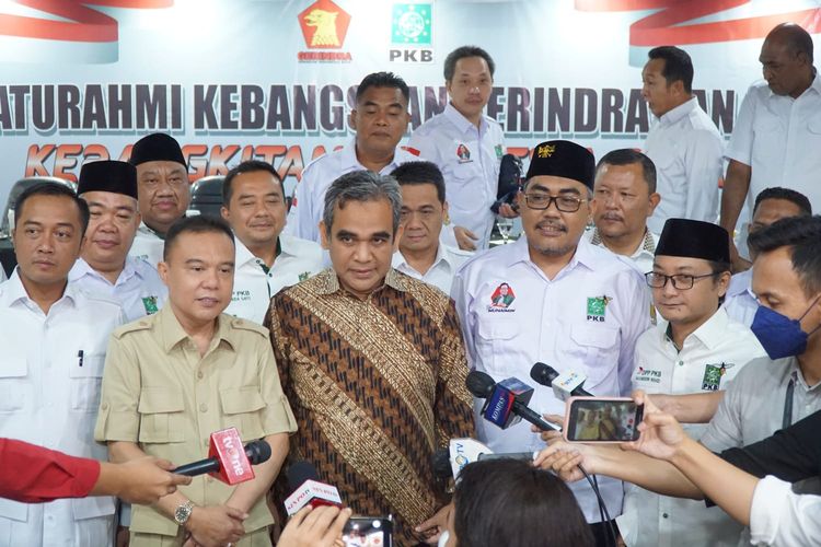 Elite Gerindra dan PKB bersua di Jakarta Pusat, pada Kamis (30/6/2022) malam. Pertemuan kedua kubu bertajuk silaturahmi “kebangkitan Indonesia Raya”.
