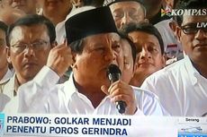 Prabowo Sebut Para Pemimpin Parpol Pendukung Seorang Negarawan