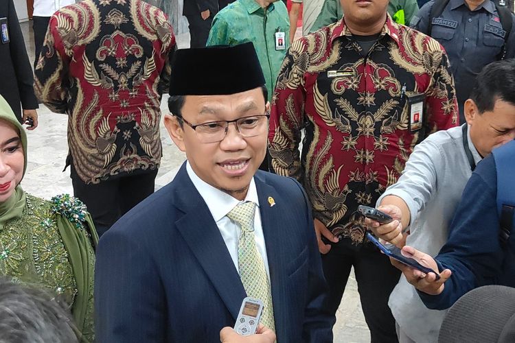 Ketua Fraksi PPP DPR Amir Uskara ditemui di Kompleks Parlemen Senayan, Jakarta, Jumat (8/3/2024).