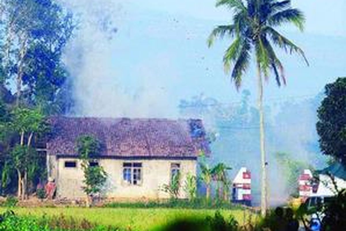 Di rumah Muhjahri inilah, Ibrohim yang sempat diduga Noordin M Top sembunyi.