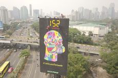 Greenpeace Pasang Billboard, Ingatkan Peserta Asian Games soal Kualitas Udara Jakarta