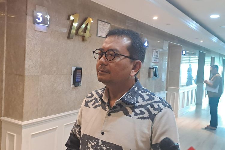 Wasekjen PKB Syaiful Huda saat ditemui di Gedung DPR, Senayan, Jakarta, Senin (1/4/2024). 