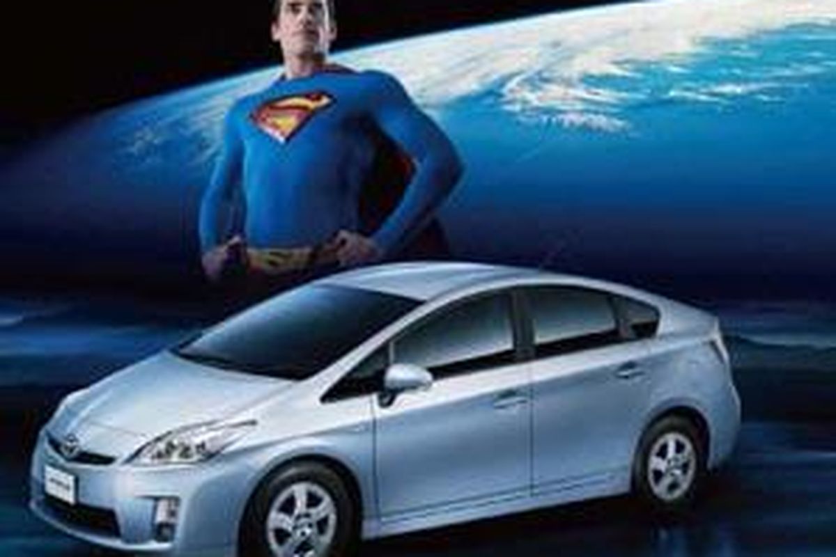 Iklan Toyota Prius di website Toyota Jepang