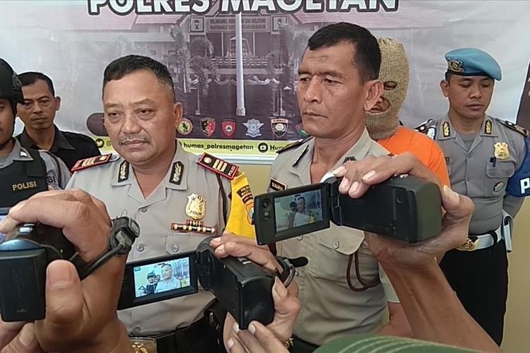 Kapolsek Ngariboyo Kabupaten Magetan AKP Agus Suprijanto. Diduga karena uang hasil penjualan kambing miliknya hilang, Sucipto (45) warga desa Banjar Panjang Kabupaten Magetan Jawa Timur nekat bunuh diri dengan cara menggantung di sebuah pohon mahoni.