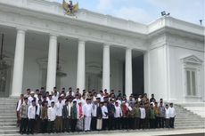 Foto Bersama Jokowi dan Ulama Se-Jabar ala Kabinet Kerja...