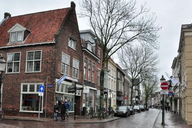 Suasana kota tua Amersfoort di Belanda.
 