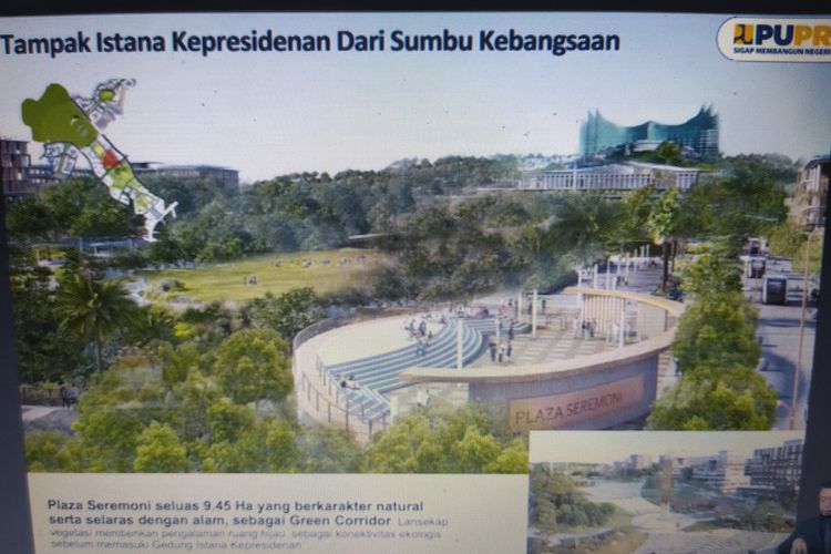 Tangkapan layar Tata Guna Lahan KIPP Ibu Kota Negara Nusantara. Informasi dari Kementerian Pekerjaan Umum dan Perumahan Rakyat (PUPR), Selasa (2/2/2022).
