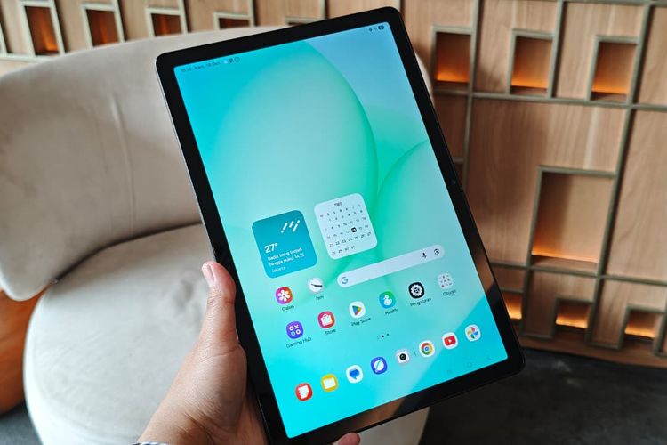 Tampilan layar 11 inci tablet Samsung Galaxy Tab A11 Plus.
