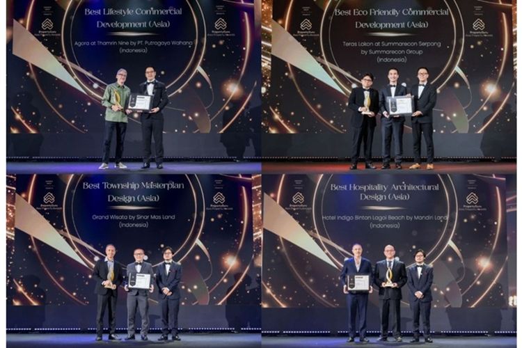 Perwakilan pengembang Indonesia menerima penghargaan dalam beberapa kategori ?Best in Asia? pada malam Grand Final PropertyGuru Asia Property Awards ke-20 di The Athenee Hotel, Bangkok, Thailand, Kamis (11/12/2025). 
