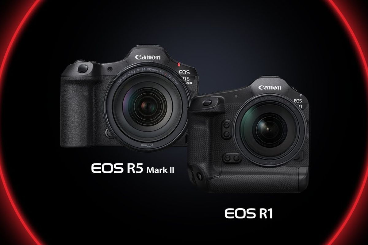 Kamera mirrorles Canon EOS R1 dan R5 Mark II