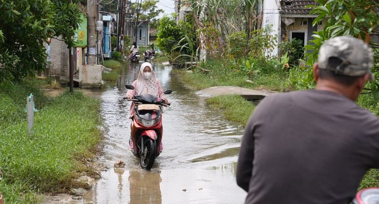 Kementerian PKP Tinjau Perumahan yang Jadi "Laut" di Bekasi