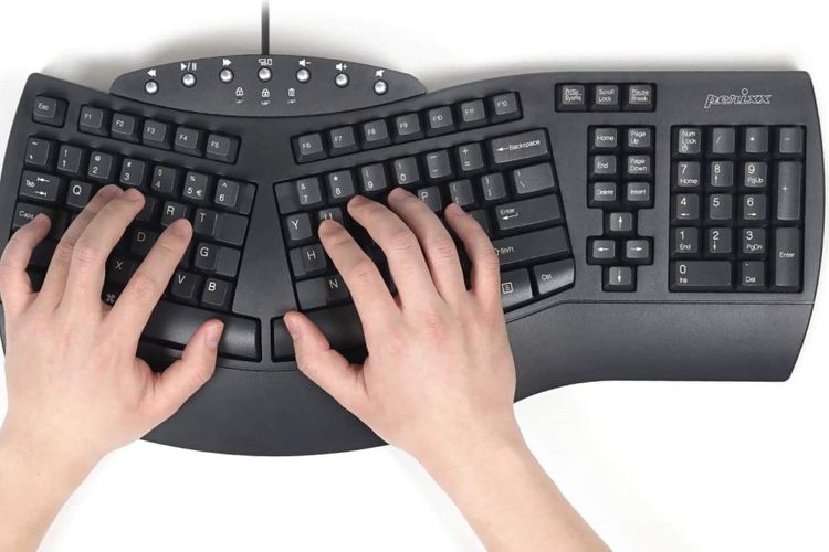 Keyboard ergonomis.