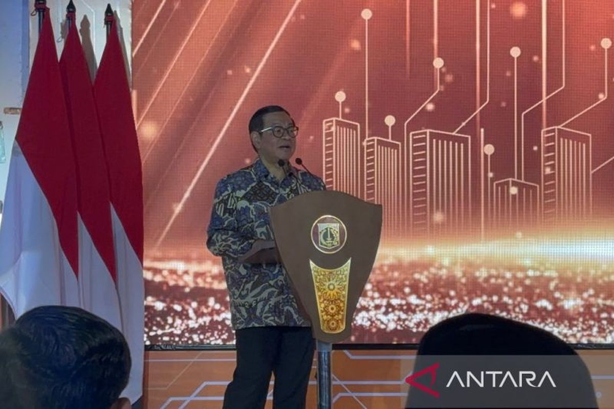 Ilustrasi suasana di pasar tradisional yang mulai menerapkan sistem digital.