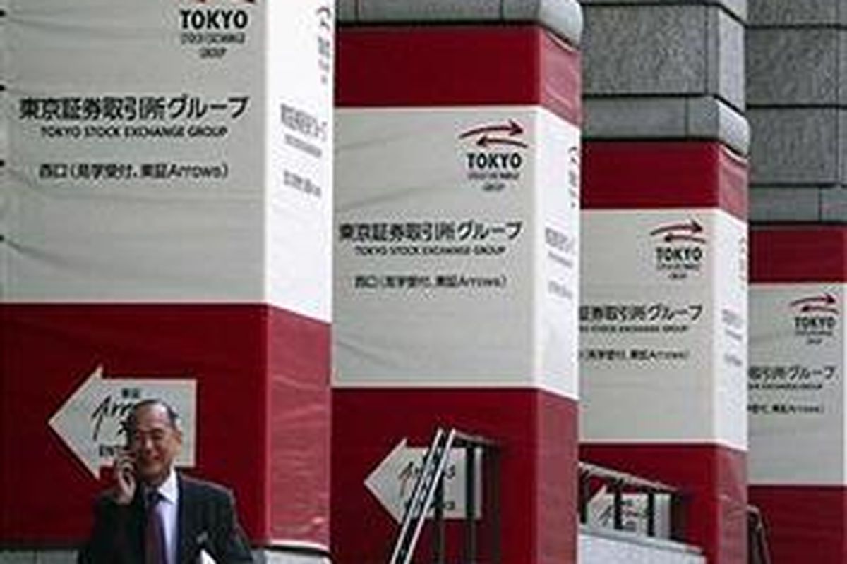 Bursa Efek Tokyo, Jepang.
