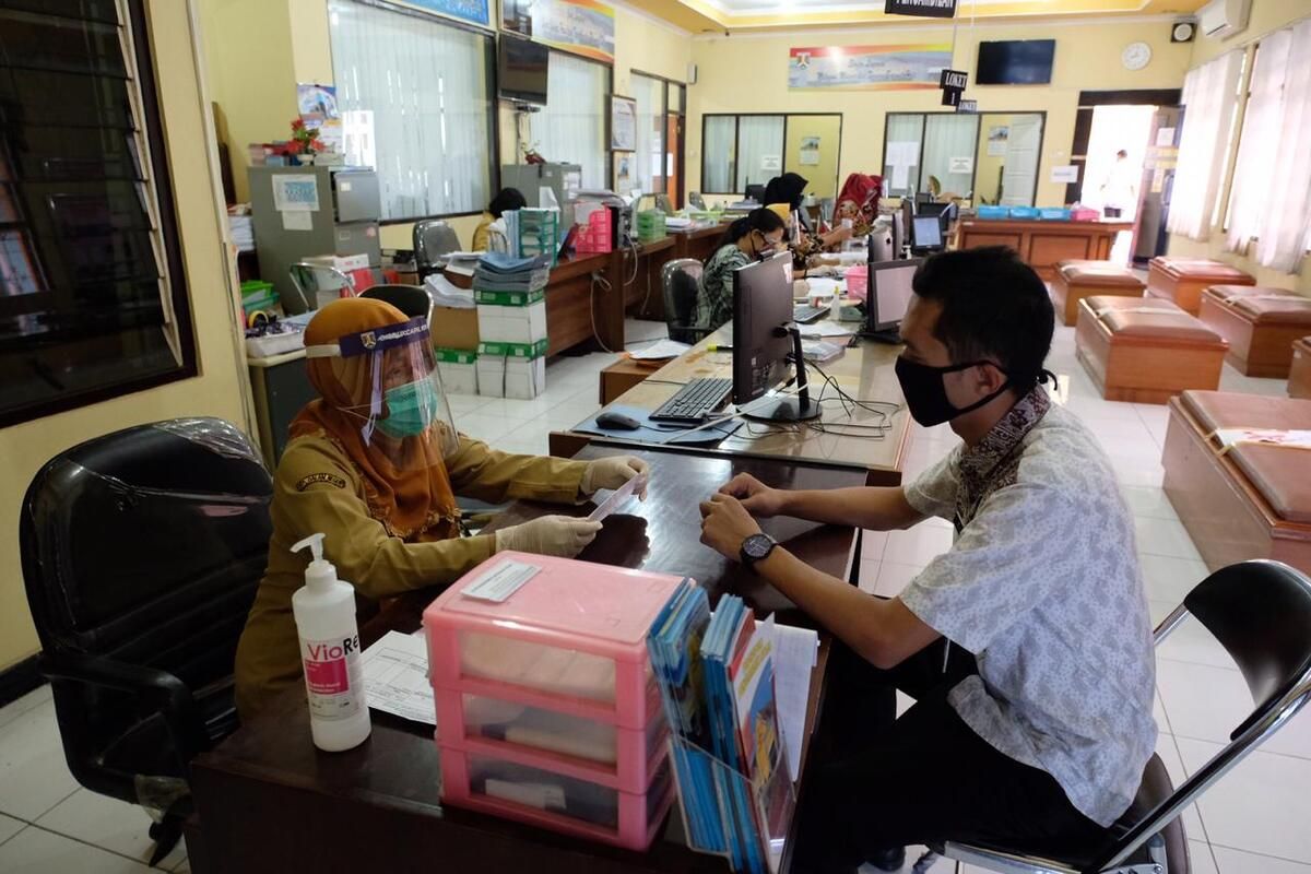 Pelayanan Disdukcapil Kota Magelang sudah dibuka lagi setelah ditutup karena lima pagawainya positif Covid-19, Senin (7/9/2020).