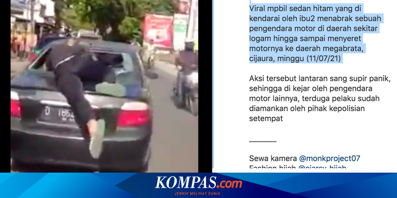Nekat, Seorang Pria Bak James Bond Kejar Pelaku Tabrak Lari di Bandung - Vimarsana News