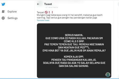 Ramai soal Pria Dewasa Menyukai Anak SMP, Benarkah Pedofilia? Ini Penjelasan Psikolog