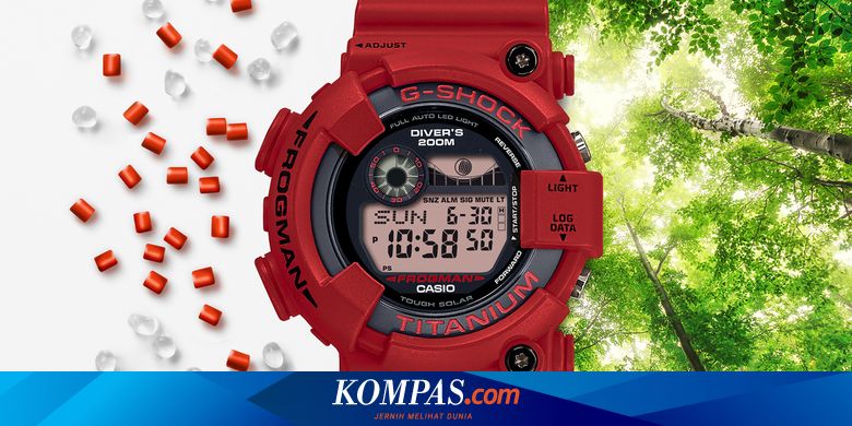 Edisi 30 Tahun Casio G Shock Frogman Serba Merah