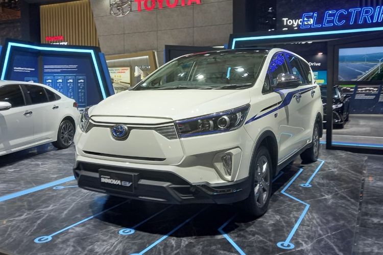 Mobil konsep andalan Toyota Kijang Innova BEV konsep study diboyong ke IIMS Hybrid 2022.