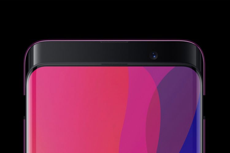 Kamera depan Oppo Find X hanya akan menyembul ke atas ketika pengguna akan menjepret selfie atau melakukan face recognition. Selebihnya, modul kamera selalu tersimpan di dalam bodi perangkat.