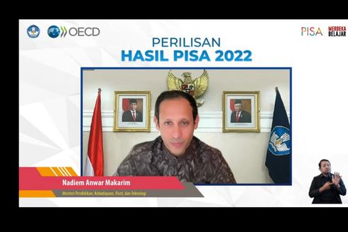 Peringkat Indonesia di PISA 2022 Naik, Nadiem Apresiasi Guru dan Orangtua