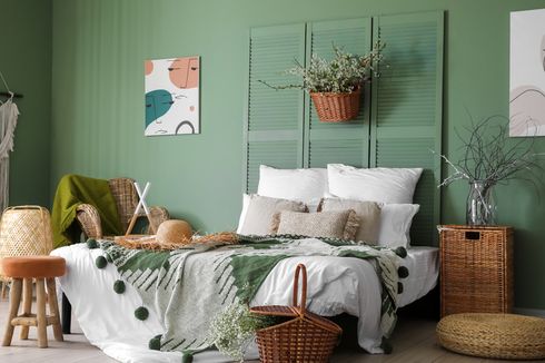 5 Ide Dekorasi Kamar Tidur Warna Hijau, Hadirkan Nuansa Teduh