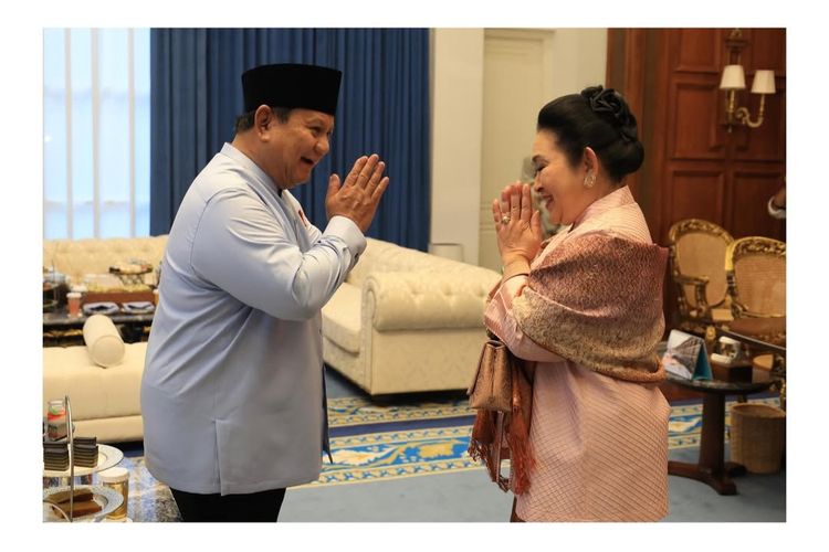 Momen Kebersamaan Prabowo, Titiek, dan Didit Saat Idul Fitri