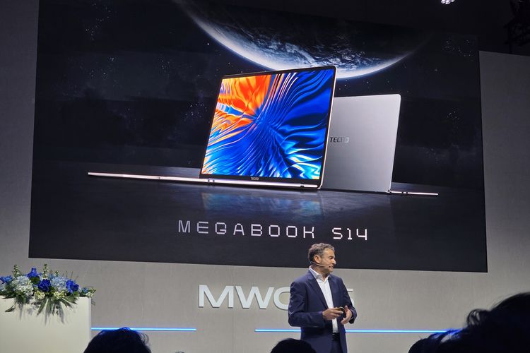 Tecno MegaBook S14 Diumumkan di MWC, Laptop Ringan Tidak Sampai 1 Kg