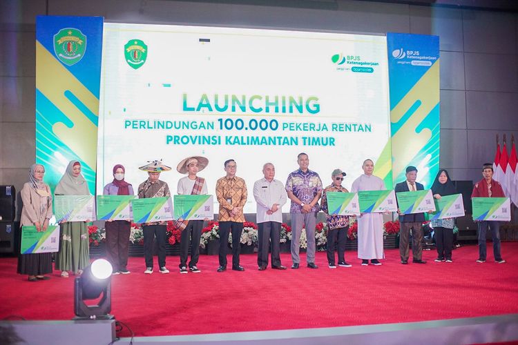Pemerintah Provinsi (Pemprov) Kalimantan Timur (Kaltim) bersama Badan Penyelenggara Jaminan Sosial (BPJS) Ketenagakerjaan (BPJamsostek) memberikan perlindungan bagi 100.000 pekerja rentan. 