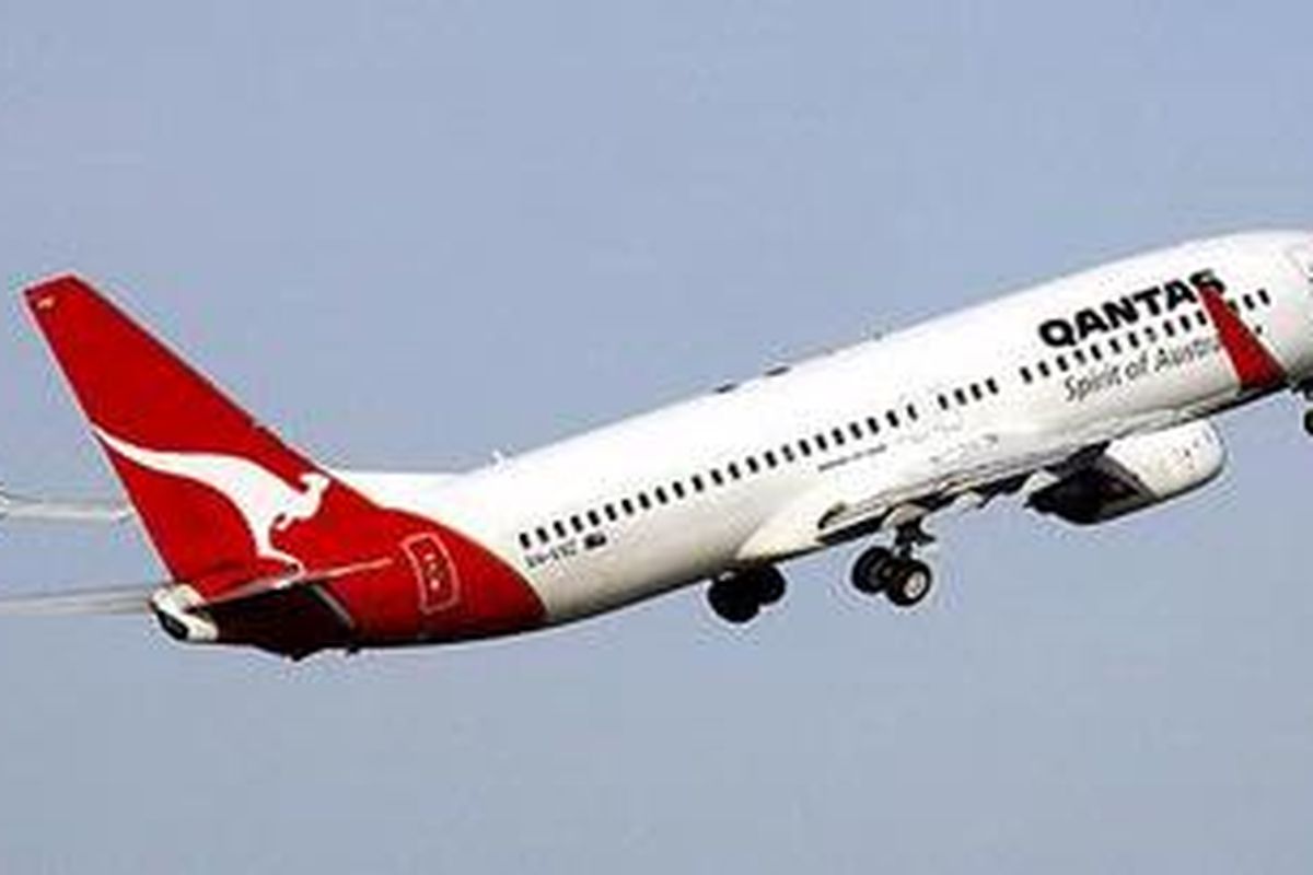Sebuah pesawat Qantas, Australia