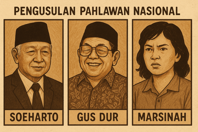 40 Calon Pahlawan Nasional Diajukan ke Fadli Zon, Ada Soeharto hingga Gus Dur