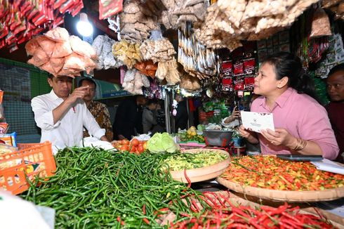 Sapa Pedagang di Pasar Kota Wonogiri, Presiden Jokowi Dapati Harga Beras Naik
