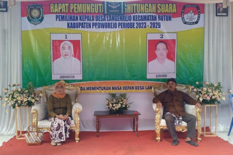 Dok Polosoro: Pasangan suami-istri Juminatun dan Subandi bertarung dalam pilkades serentak 2023 di Kabupaten Purworejo pada Rabu (6/9/2023