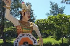 Ogoh-ogoh Tolak Reklamasi Siap Aksi di Taman Ngurah Rai