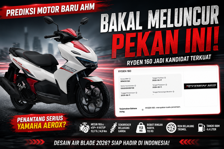 Honda Ryden 160, Prediksi Motor Baru yang Meluncur Pekan Ini