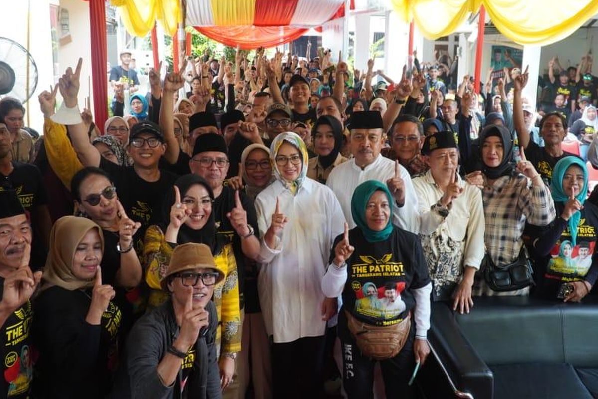 Pasangan Calon Gubernur (Cagub) dan Calon Wakil Gubernur (Cawagub) Banten, Airin Rachmi Diany dan Ade Sumardi, mendapat dukungan dari relawan The Patriot di Pemilihan Kepala Daerah (Pilkada) 2024.