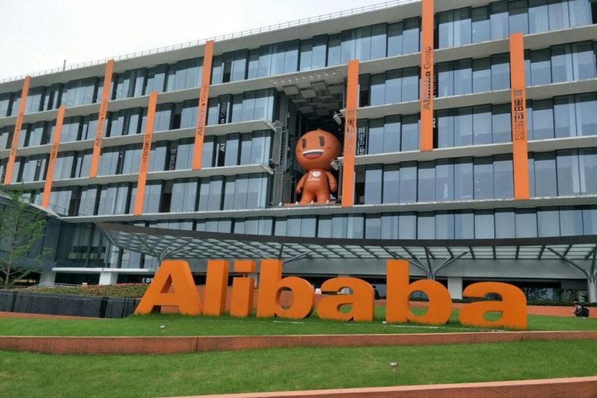  Gedung Utama Alibaba Campus di distrik Xixi, Hangzhou, China.