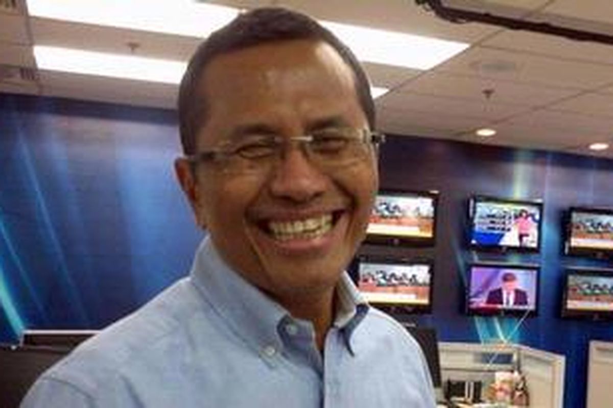 Menneg BUMN Dahlan Iskan saat berkunjung ke kantor Redaksi Harian Kompas, Selasa (25/10/2011)