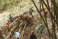 Longsor Disertai Pohon Tumbang Sempat Putus Jalan Raya Soreang-Ciwidey