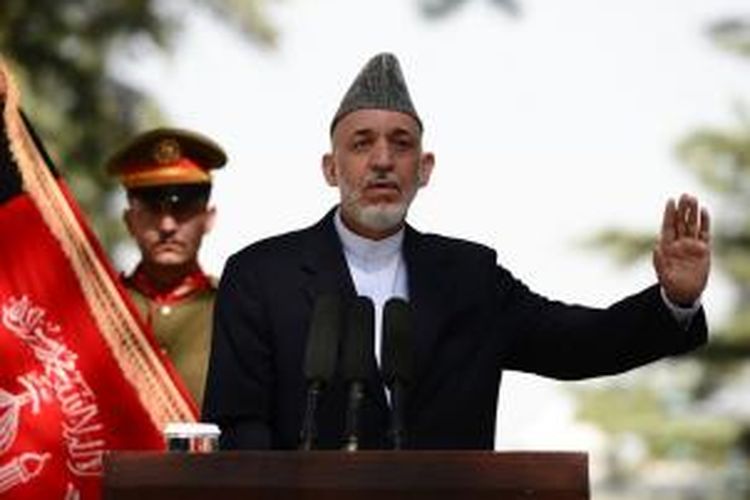 Presiden Afganistan Hamid Karzai.