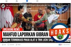 INFOGRAFIK: Hoaks Mahfud MD Laporkan Gibran karena Trik Licik dan Pakai Alat Saat Debat