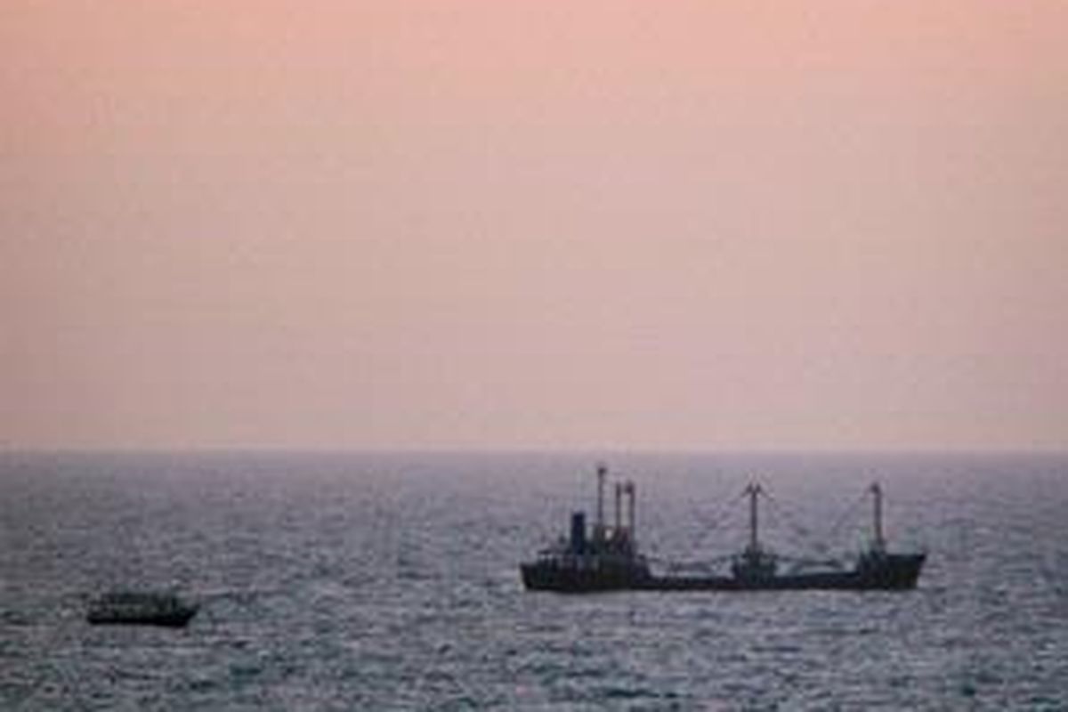 Kapal perang Angkatan Laut Israel.