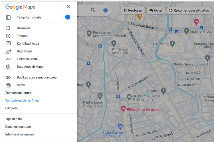 Ilustrasi cara cara agar nama toko muncul di Google Maps.