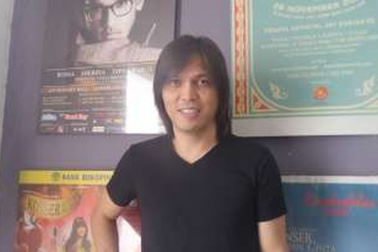 Once Mekel diabadikan di studio musik Erwin Gutawa, di kawasan Pangeran Antasari, Jakarta Selatan, Sabtu (24/9/2016).
