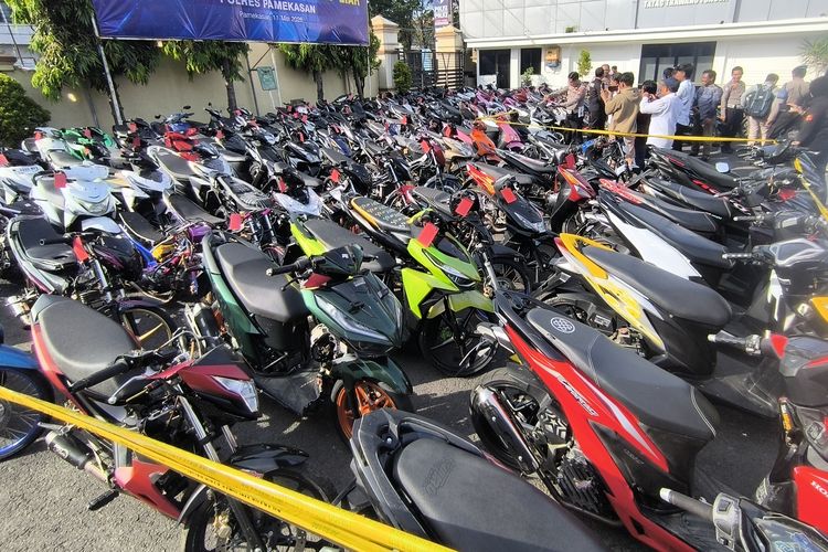 138 Motor Hasil Razia Balap Liar di Pamekasan Belum Diambil Pemilik