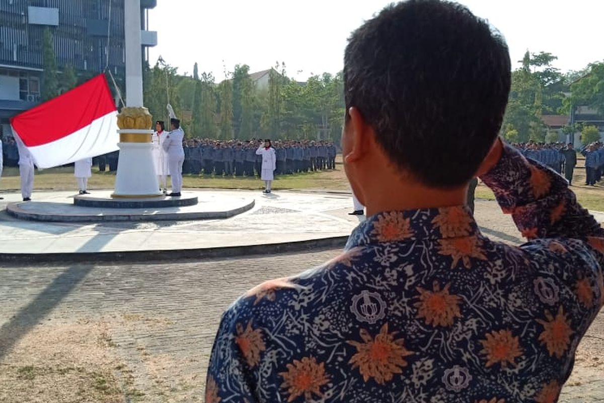 Upacara Peringatan Hari Pahlawan di Kampus ITS Surabaya (10/11/2019)