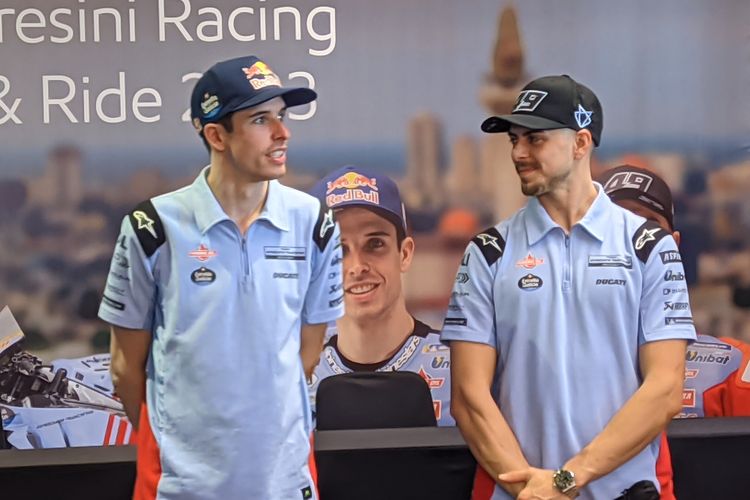 Duo Alex Marquez dan Fabio Di Giannantonio dari Gresini Racing MotoGP