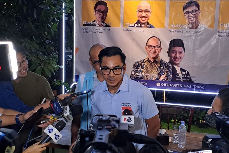 Juru Bicara Tim Kampanye Nasional (TKN) Prabowo Subianto-Gibran Rakabuming Raka, Dedek Prayudi atau Uki saat ditemui di Menteng, Jakarta Pusat, Kamis (4/1/2024). 