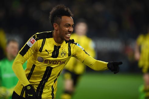 Gol Semata Wayang Aubameyang Antar Dortmund Raih Kemenangan